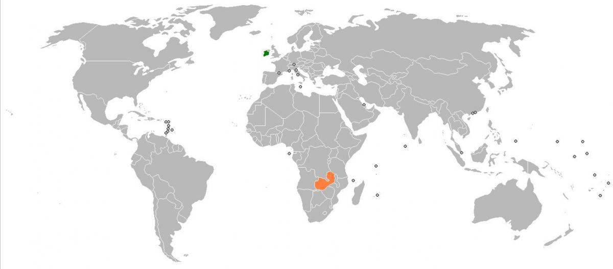Sambia kaardil maailma