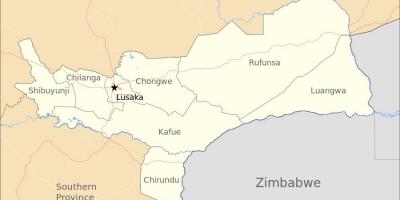 Kaart lusaka Sambia